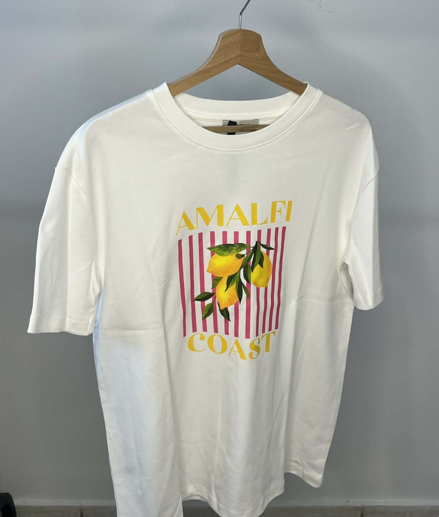 T-SHIRT AMALFI COAST LEMONS ΛΕΥΚΟ