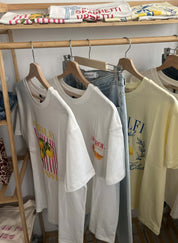 T-SHIRT AMALFI COAST LEMONS ΛΕΥΚΟ