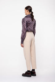 PANTS WITH ELASTIC WAISTBAND CREAM