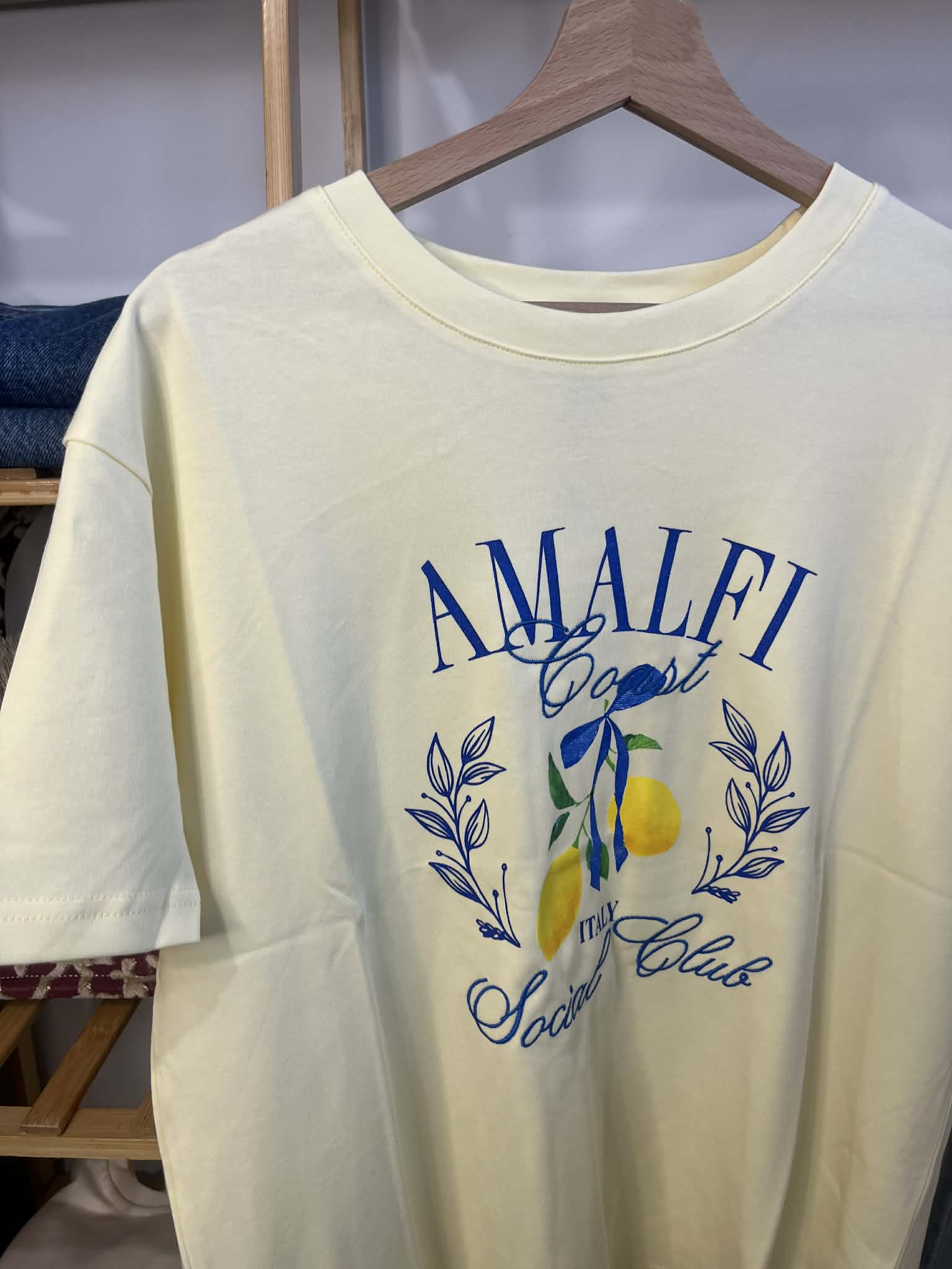 T-SHIRT AMALFI SOCIAL CLUB ΚΙΤΡΙΝΟ