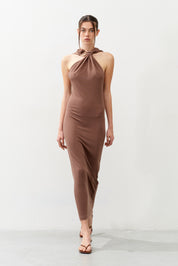 Alba Draped Halter Dress