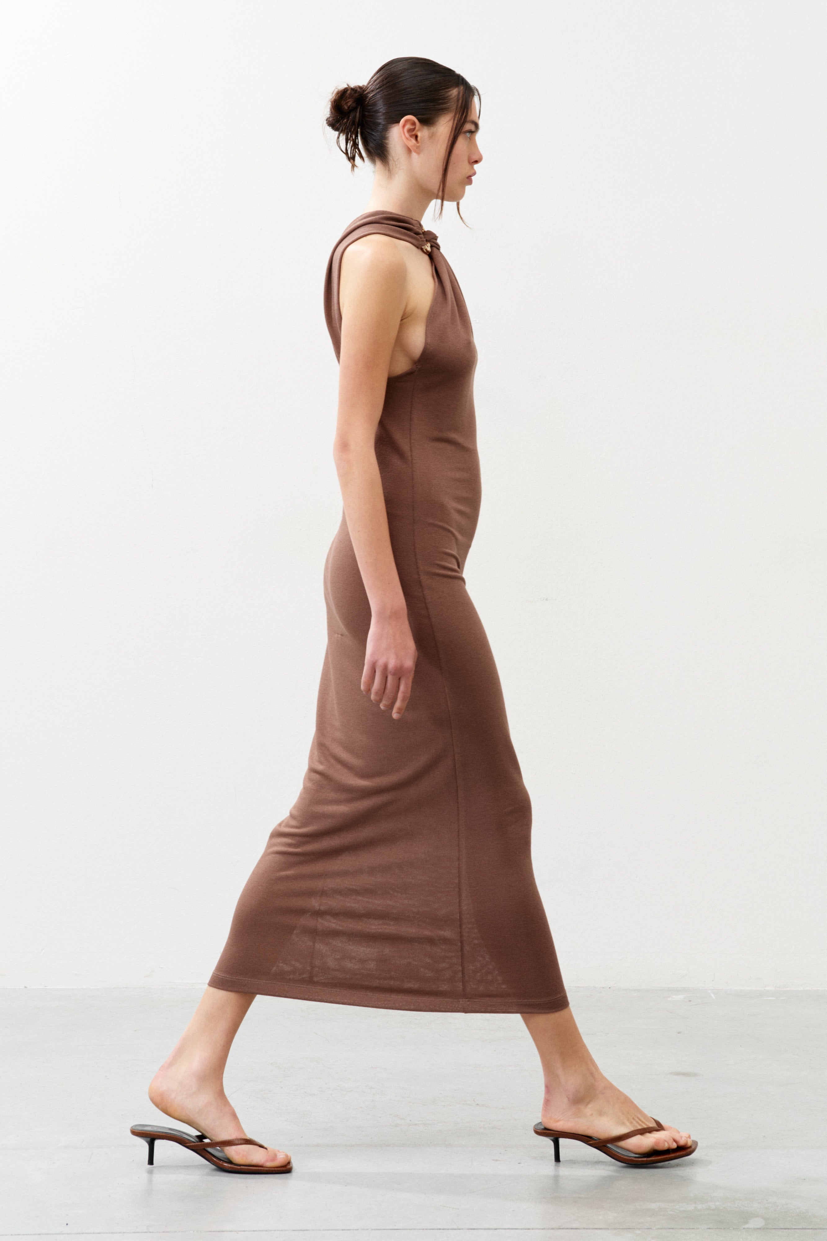 Alba Draped Halter Dress