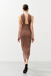 Alba Draped Halter Dress