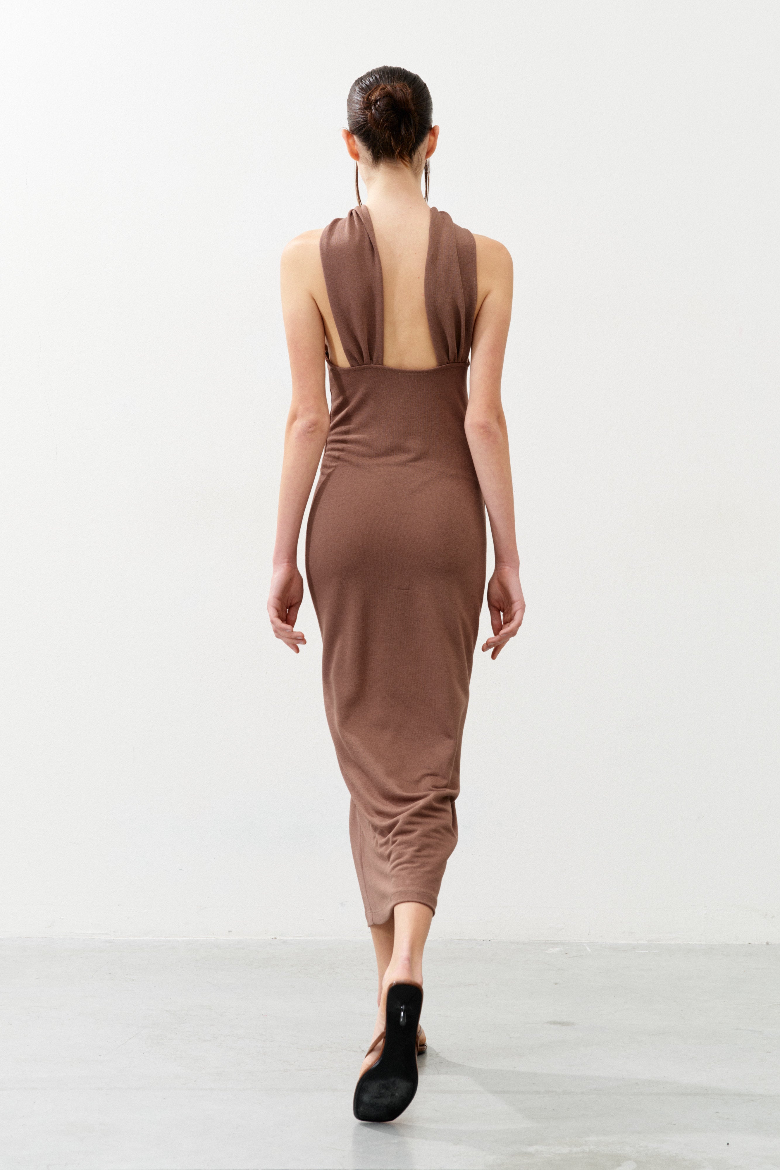 Alba Draped Halter Dress
