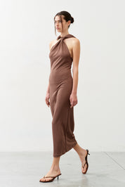 Alba Draped Halter Dress