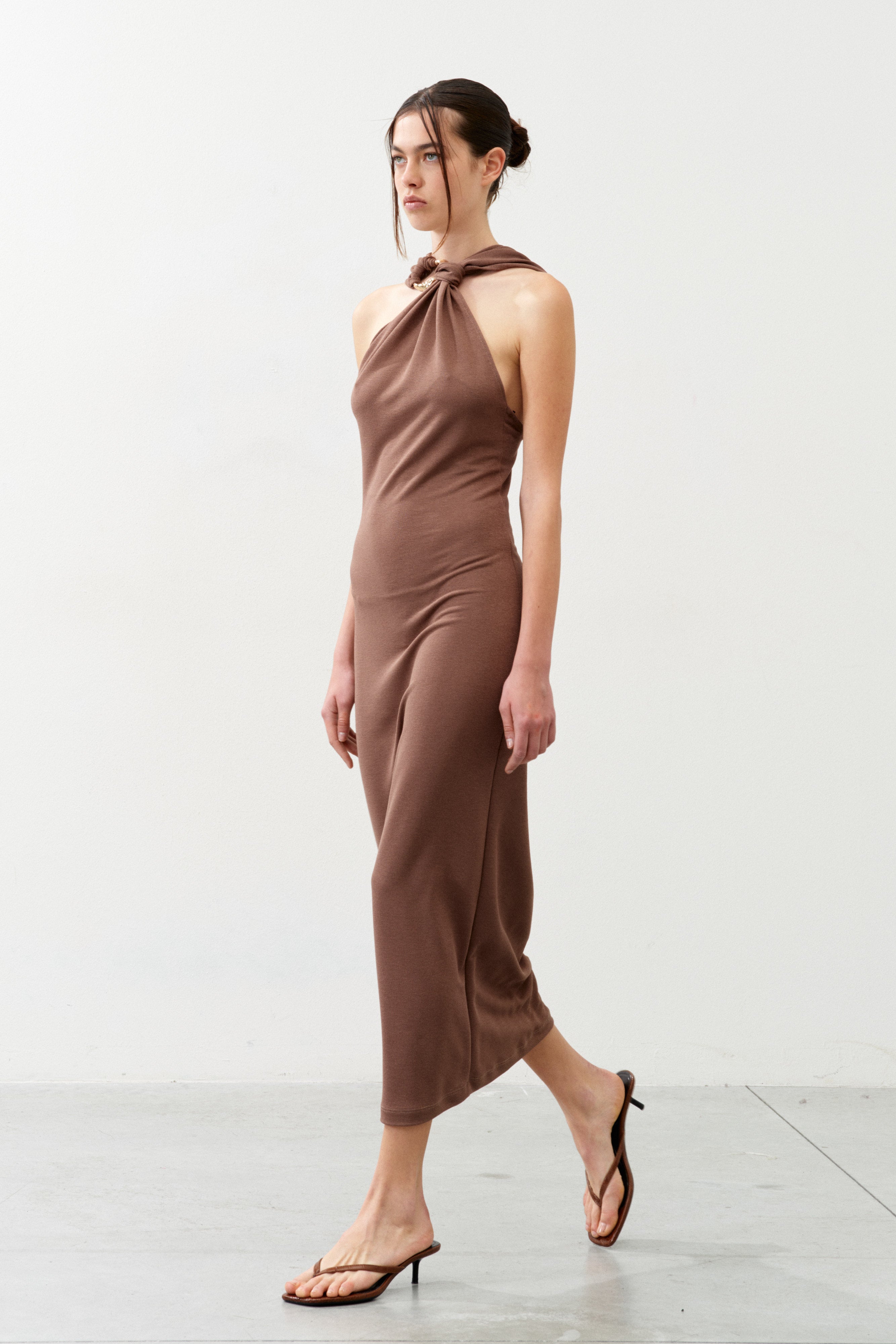 Alba Draped Halter Dress